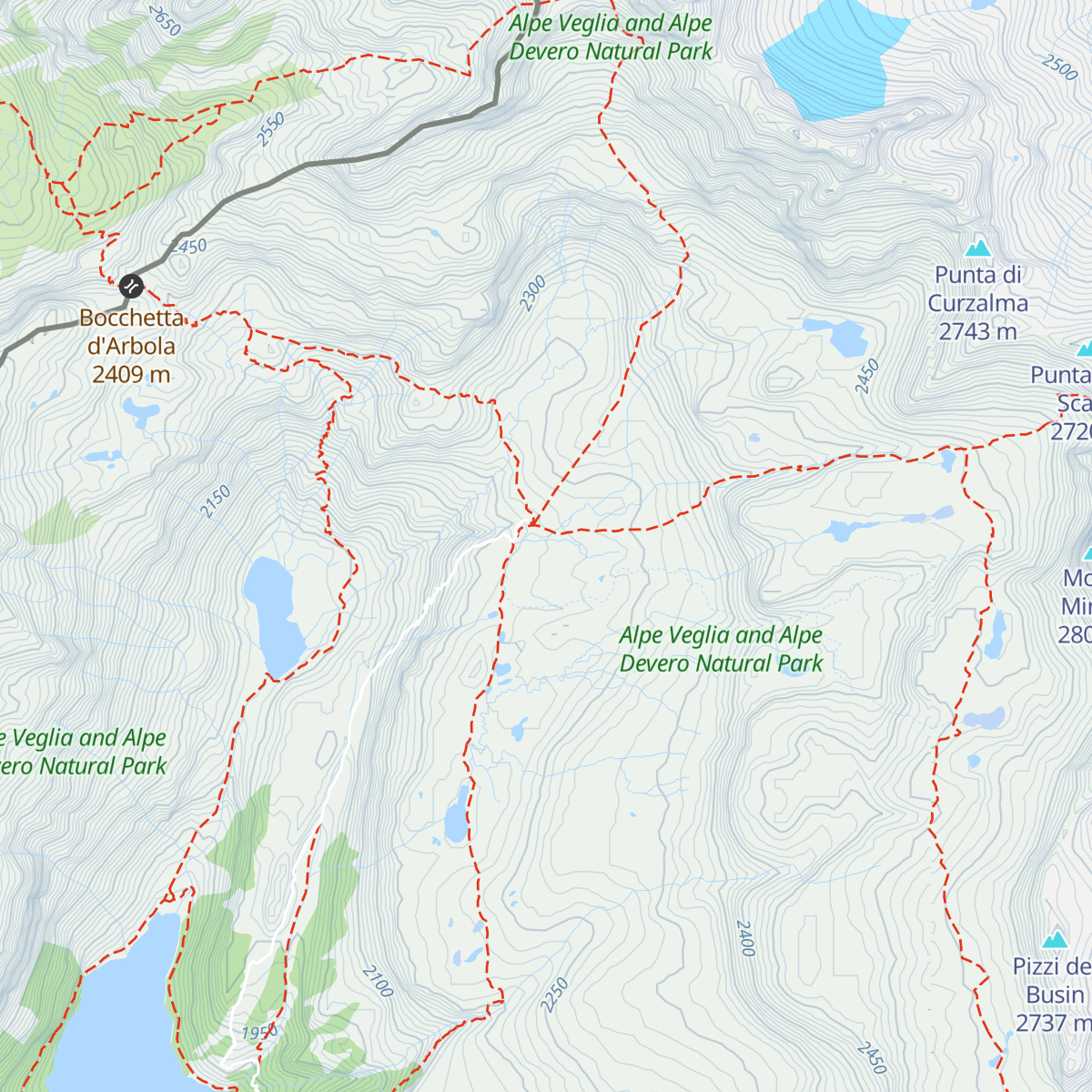 Rifugio Regi map