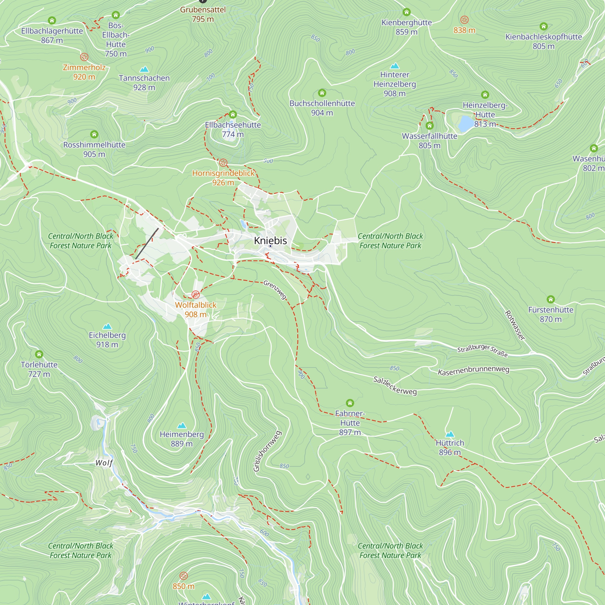 Abendwieshütte map