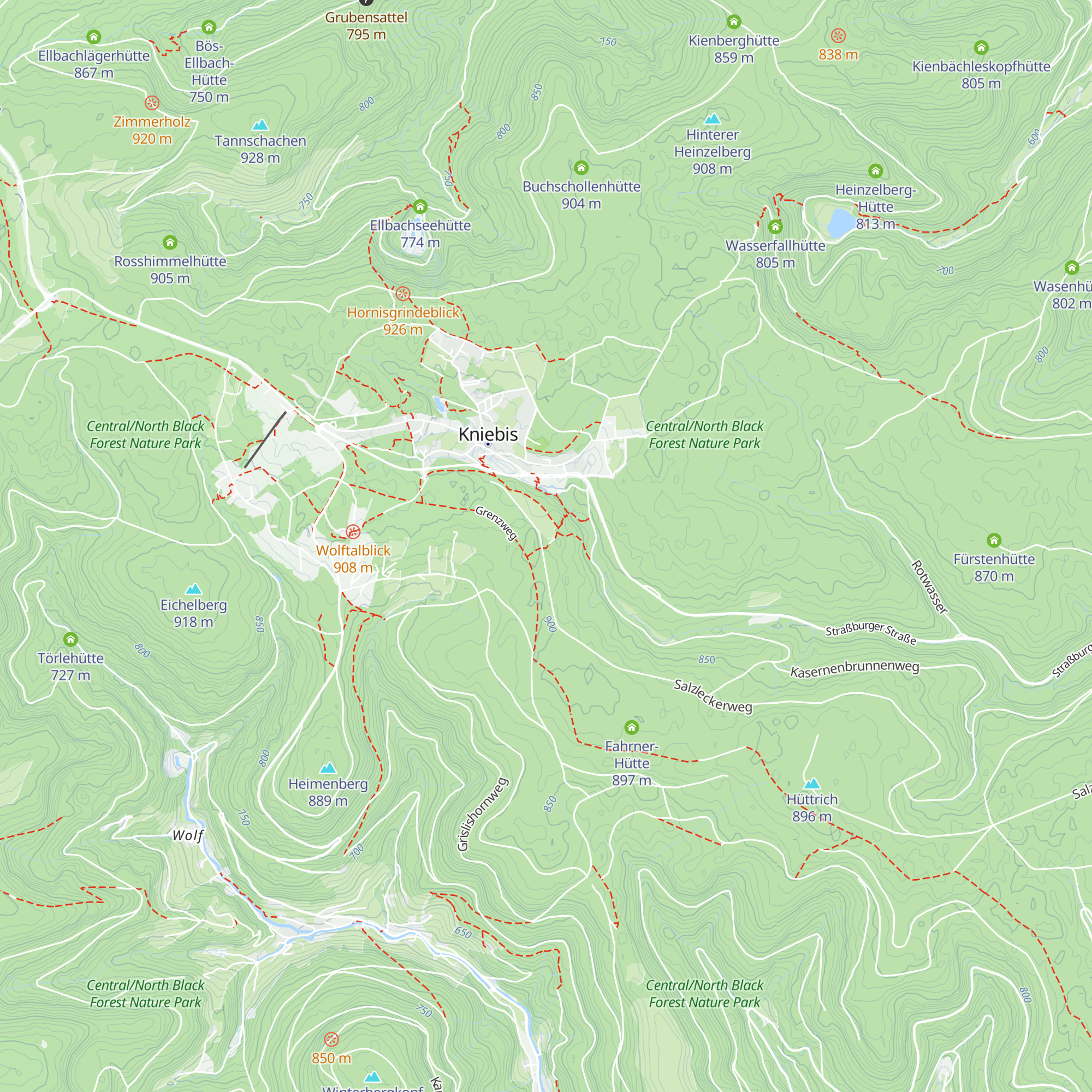 Abendwieshütte map