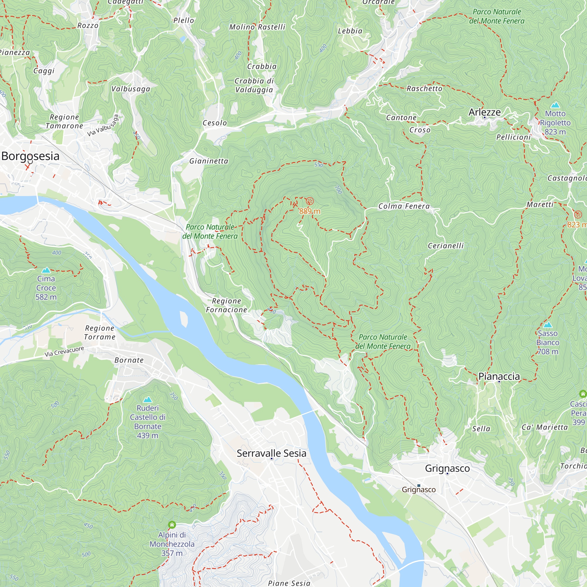 San Quirico map