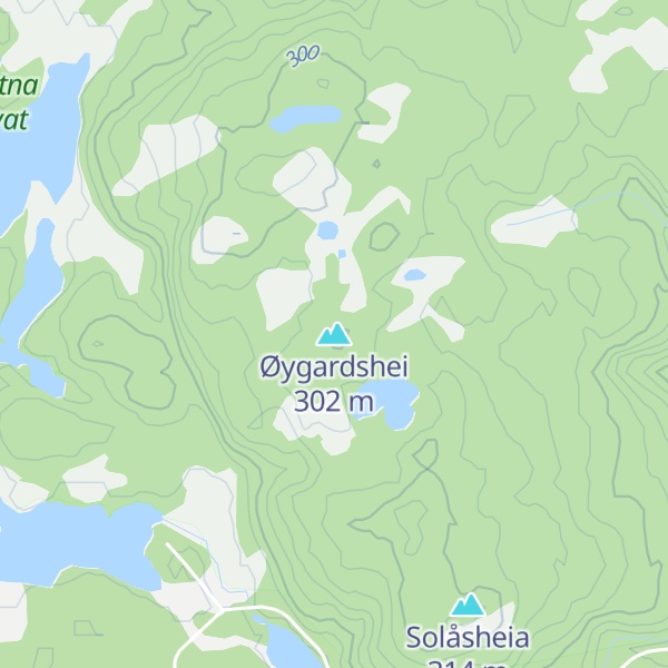 Map of Øygardshei
