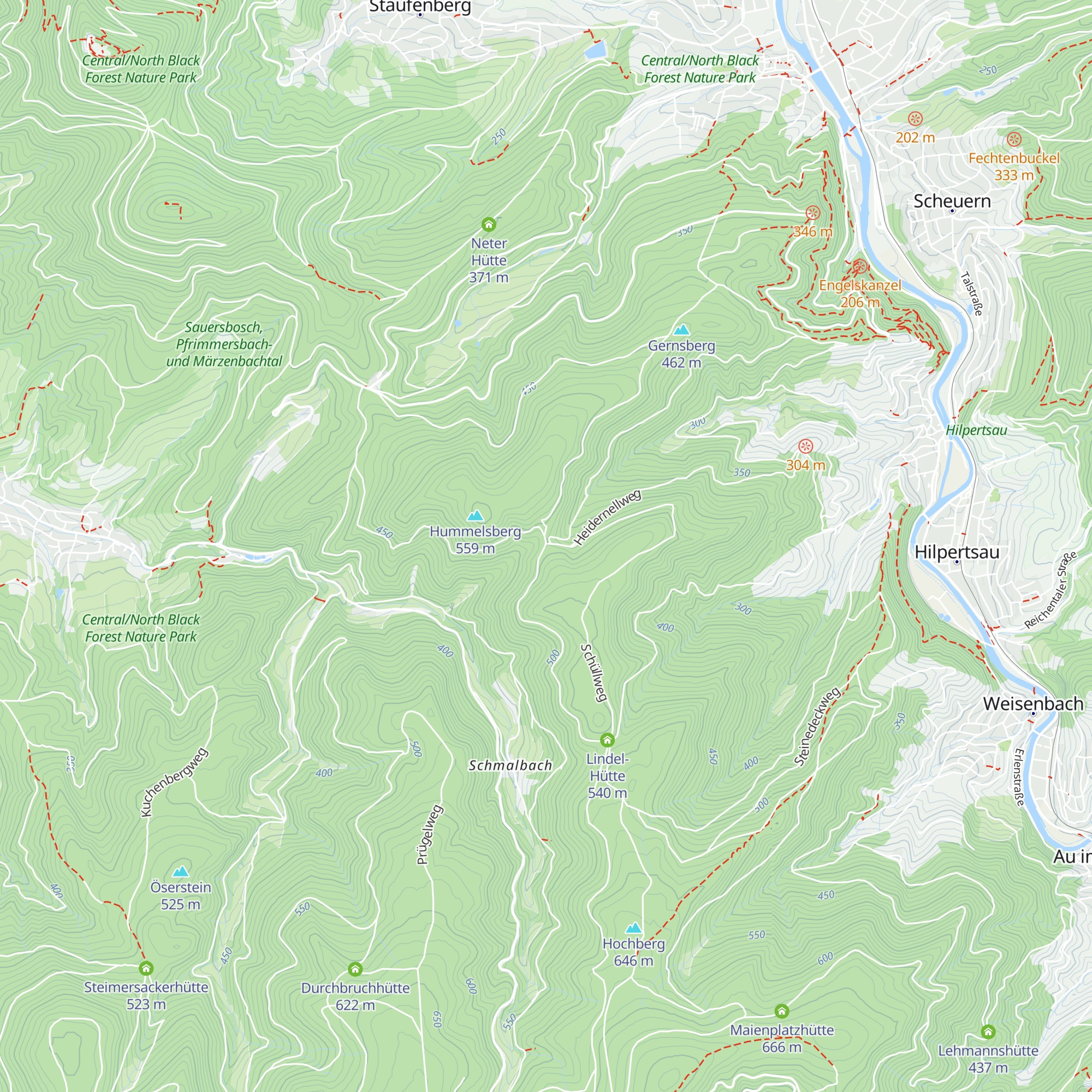 Hütte am Haidenell map