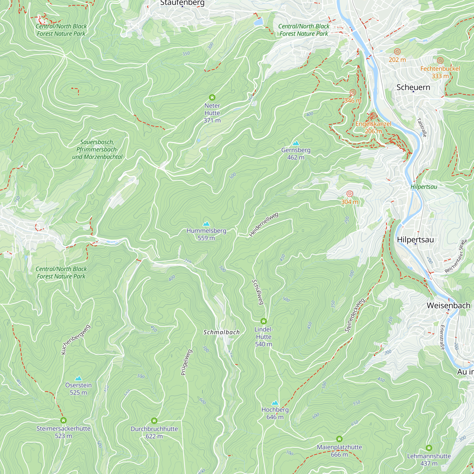 Hütte am Haidenell map
