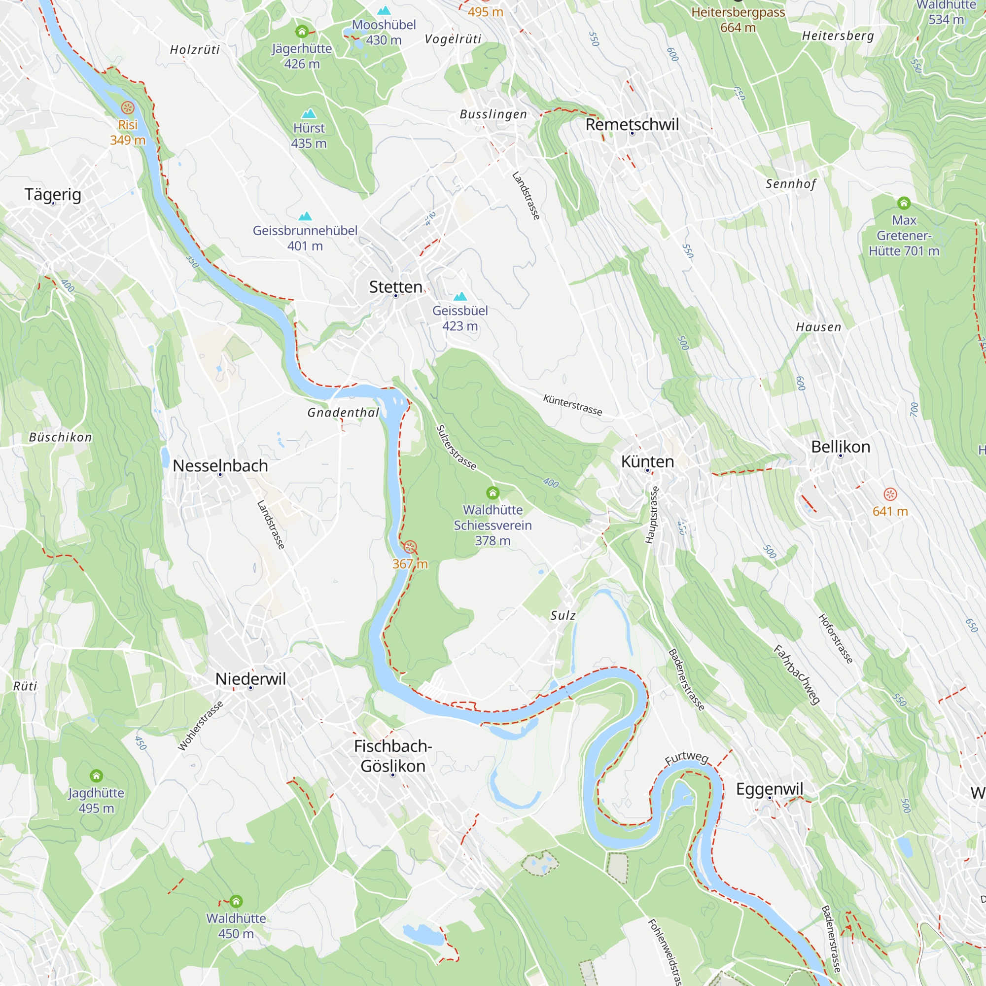 Waldhütte Schiessverein map