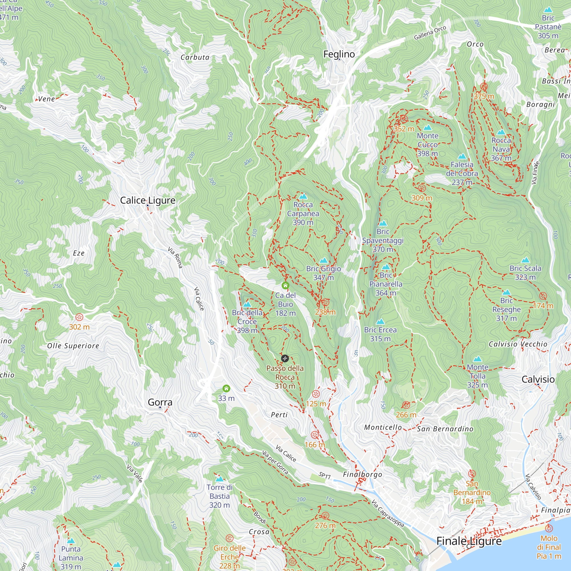 Ca del Buio map
