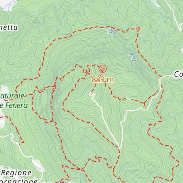 Map of Monte Fenera