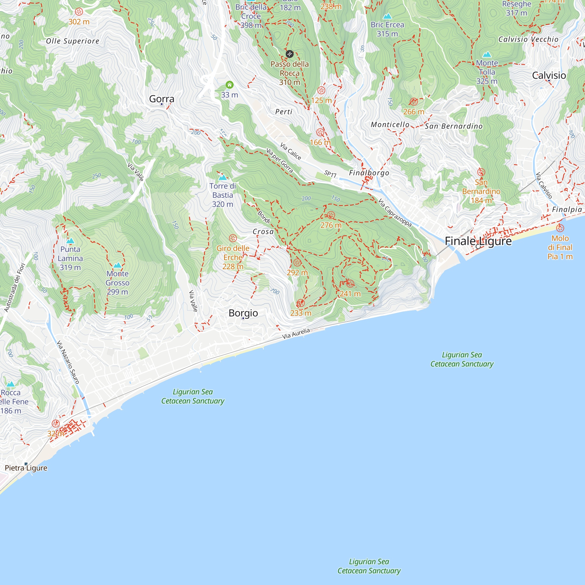 Villa Sole map