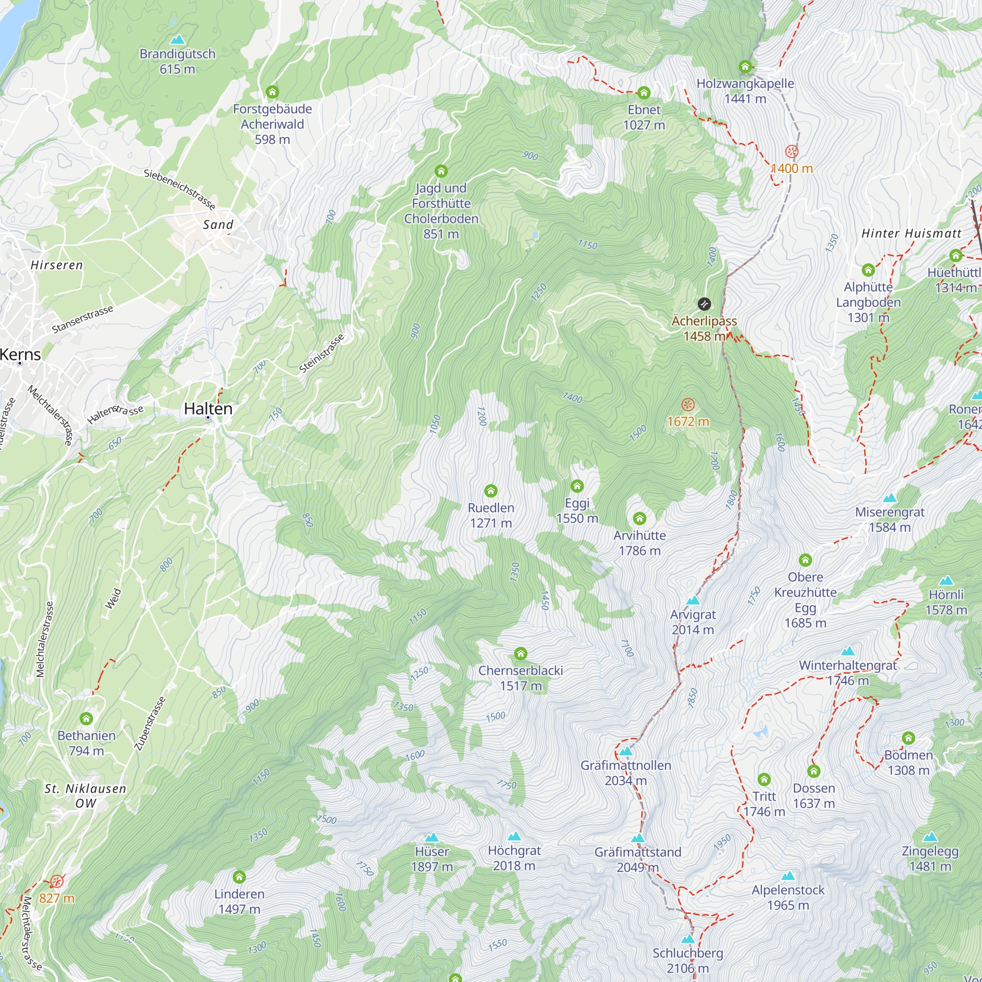 Ruedlen map