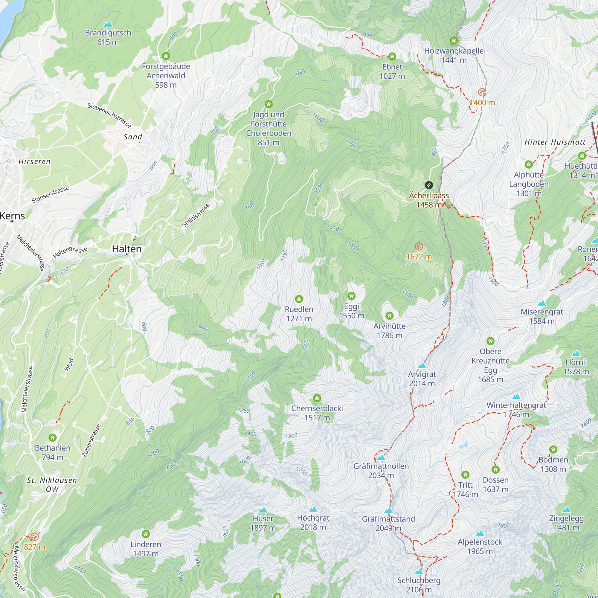 Ruedlen map