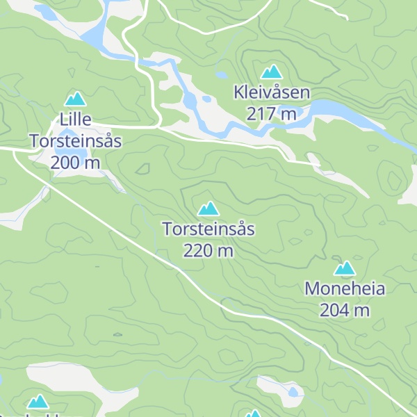 Map of Torsteinsås