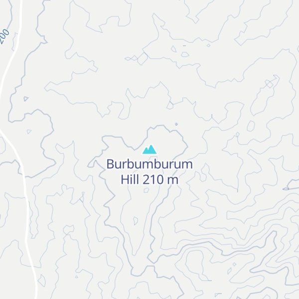 Map of Burbumburum Hill