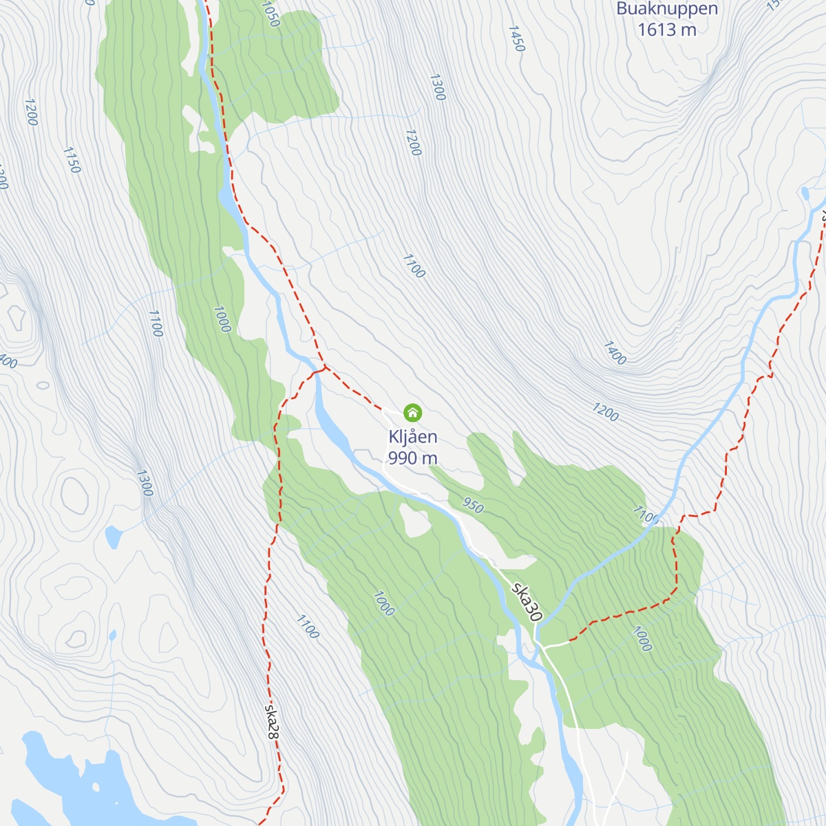 Kljåen map