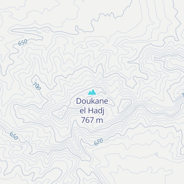 Map of Doukane el Hadj