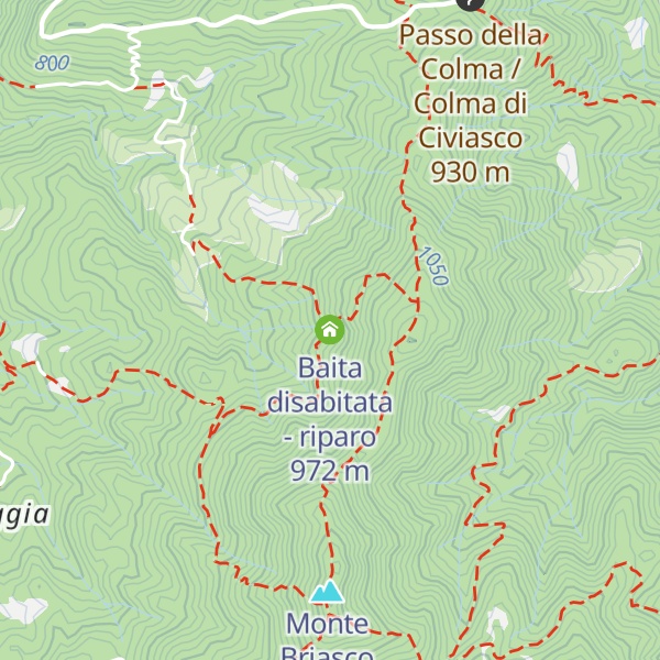 Map of Baita disabitata - riparo