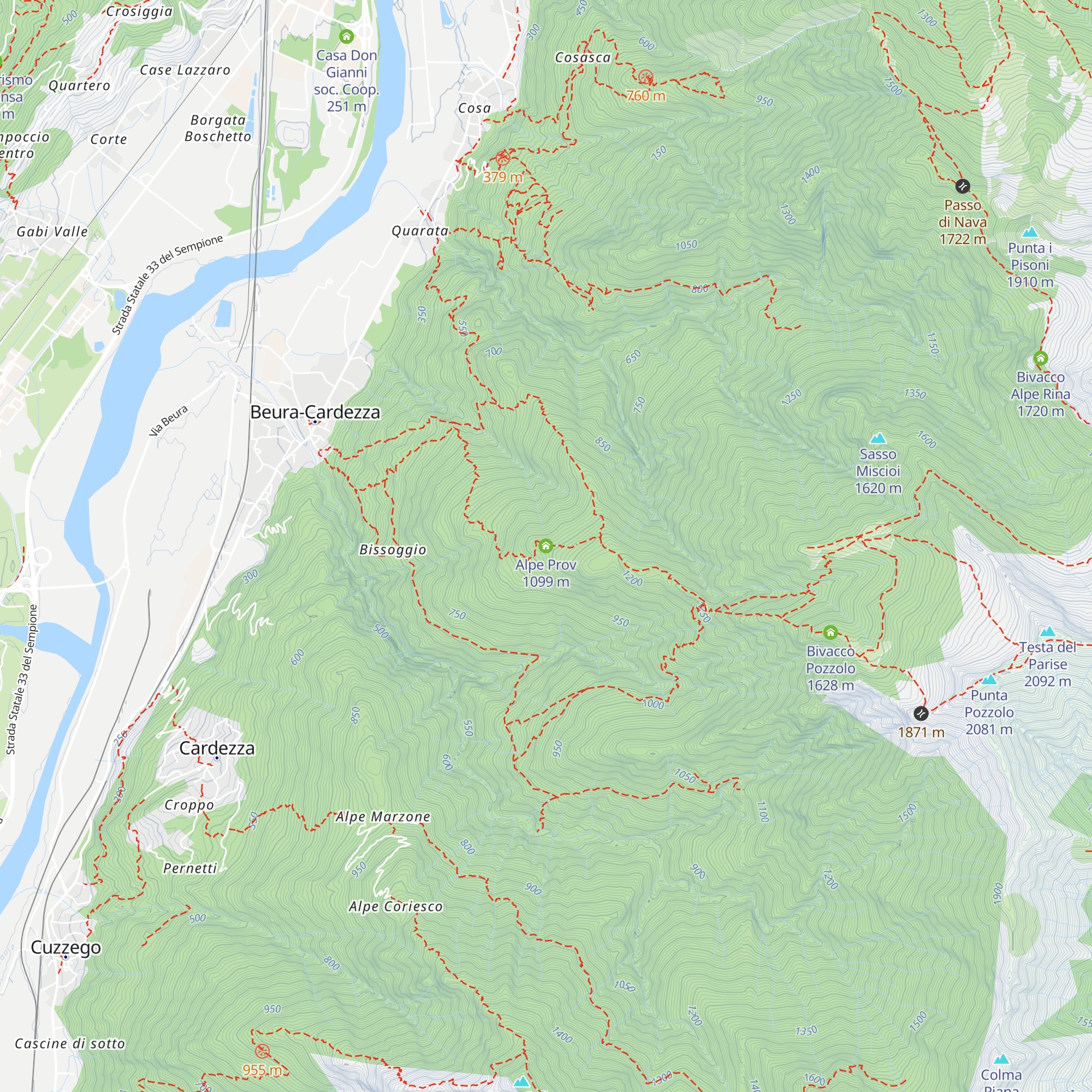 Alpe Prov map