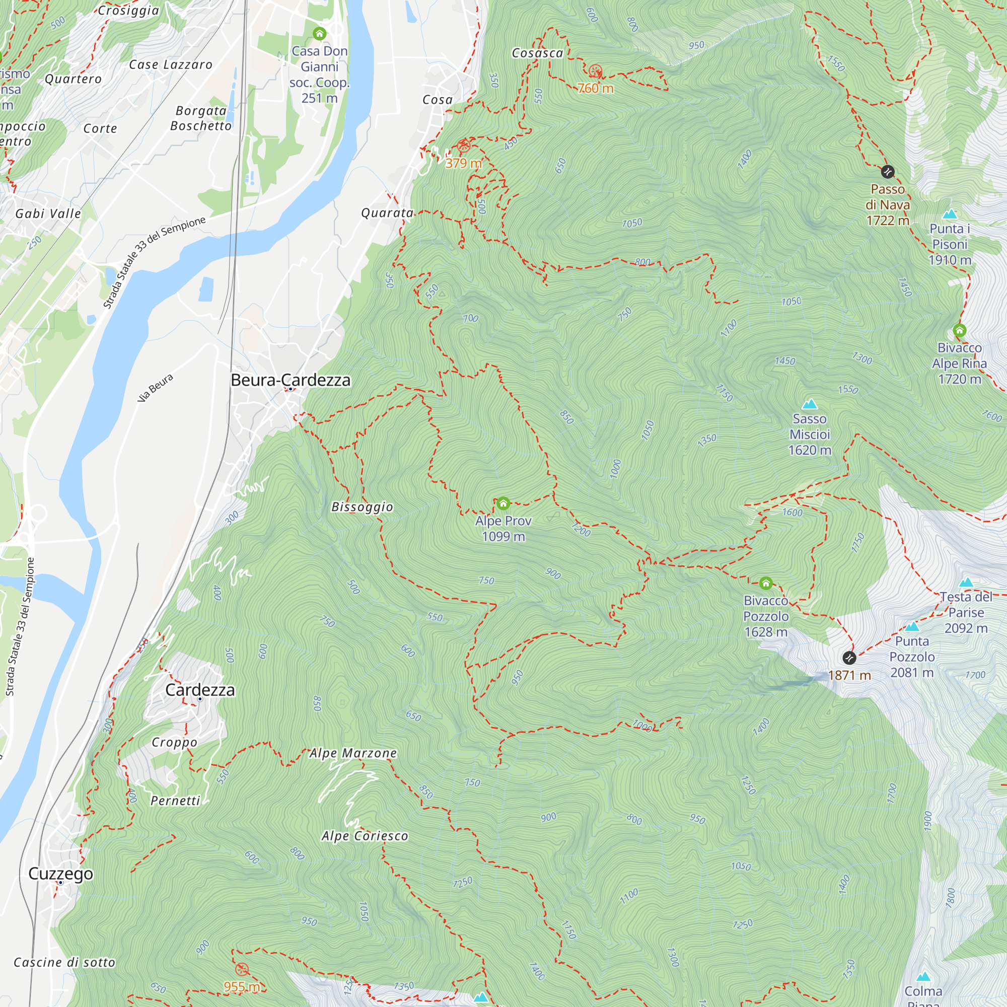 Alpe Prov map