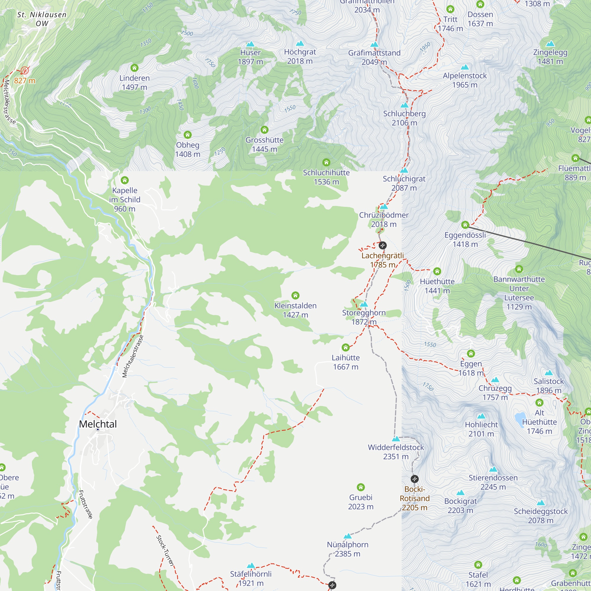 Kleinstalden map