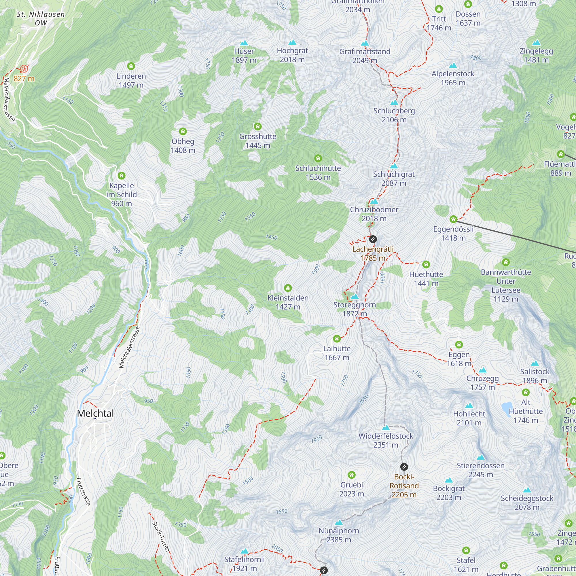 Kleinstalden map
