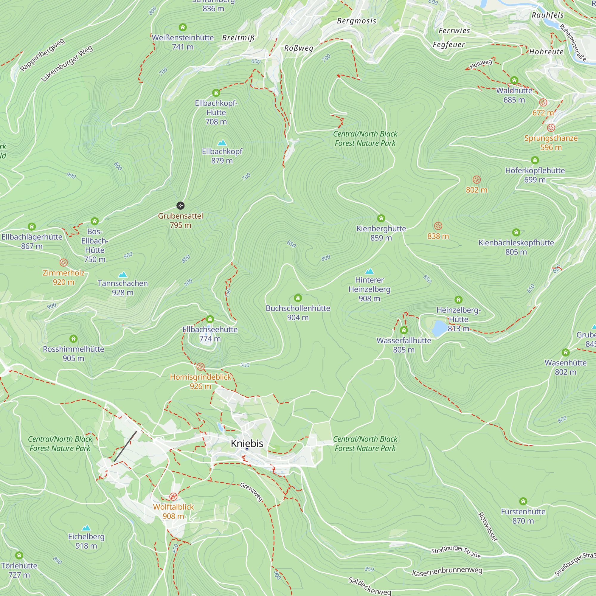 Buchschollenhütte map