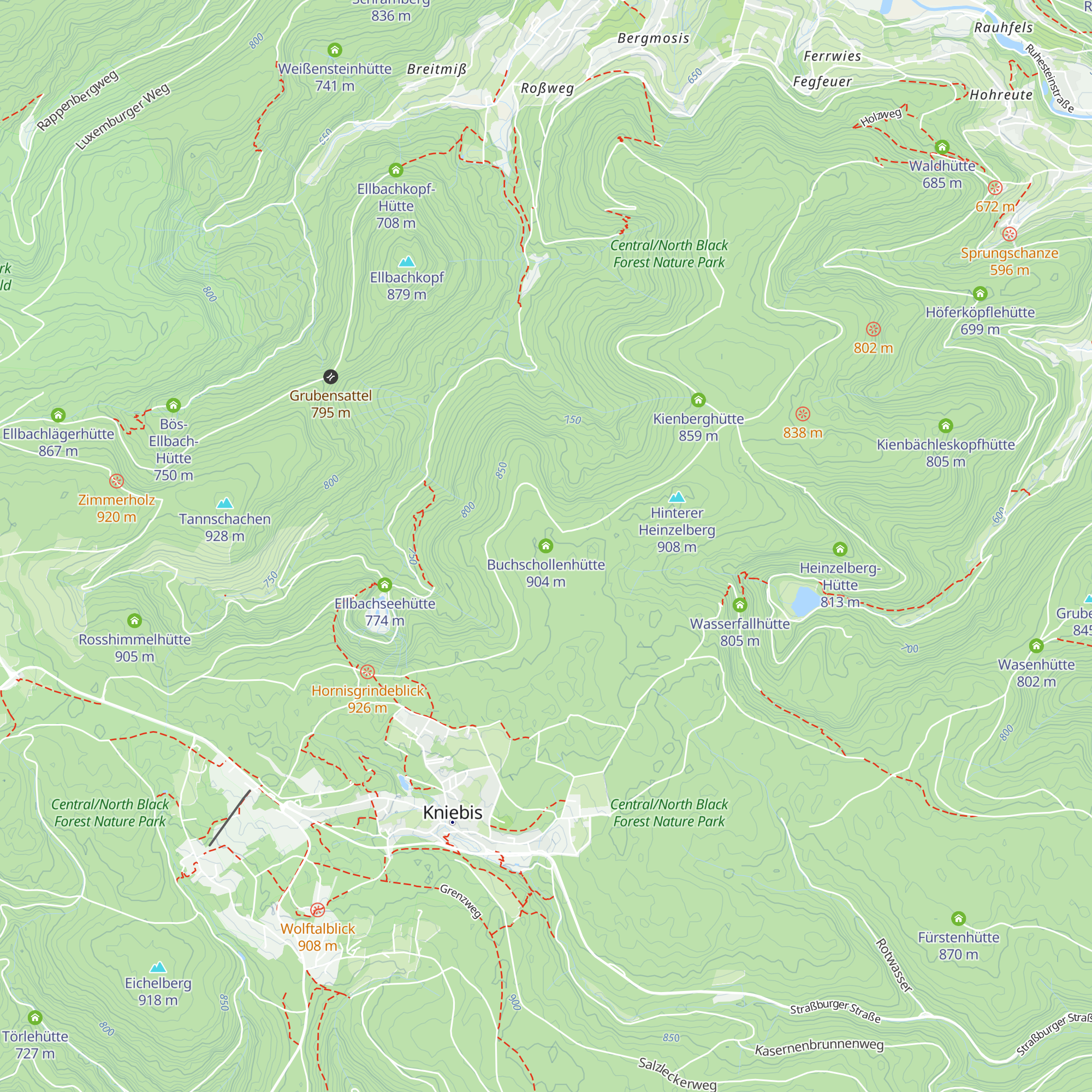 Buchschollenhütte map