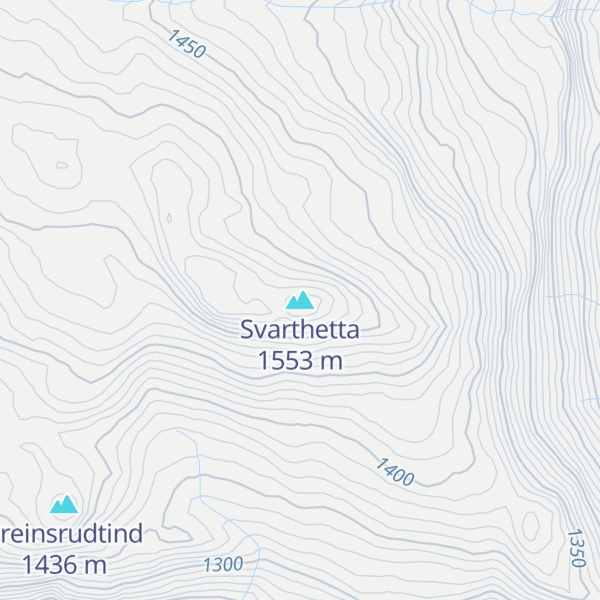 Map of Svarthetta