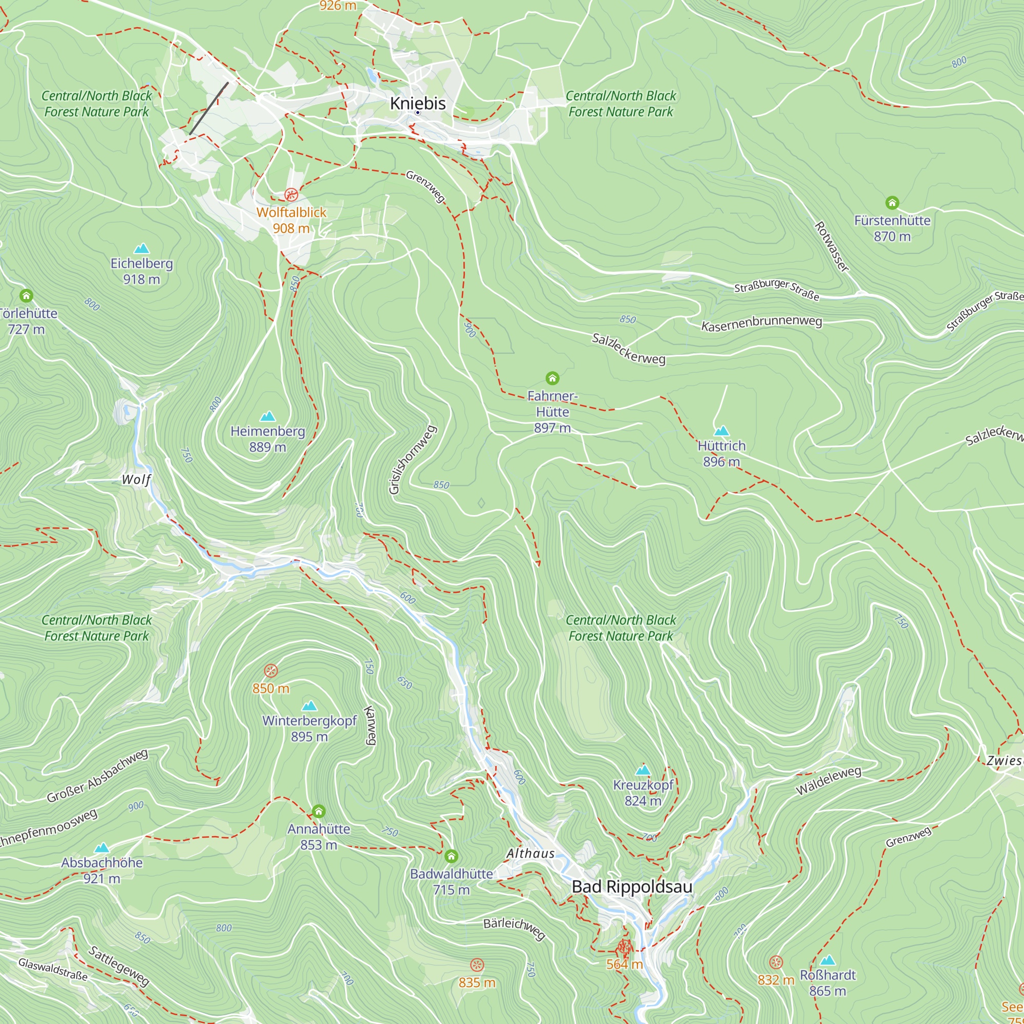 Dolly Hütte map