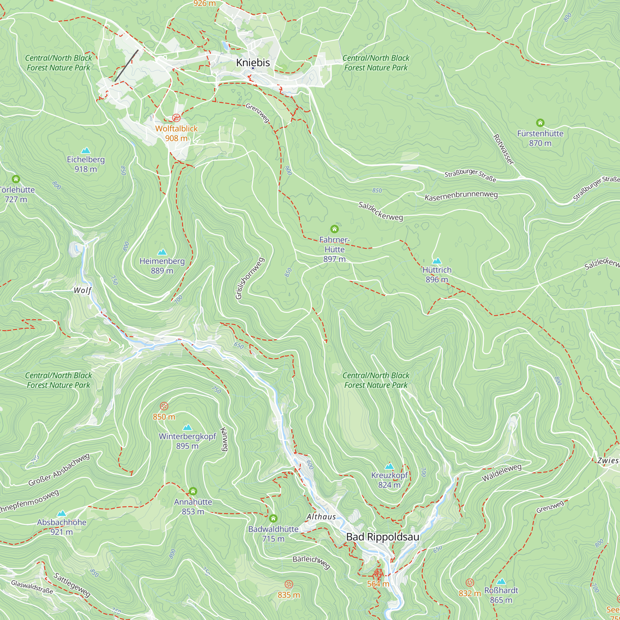 Dolly Hütte map