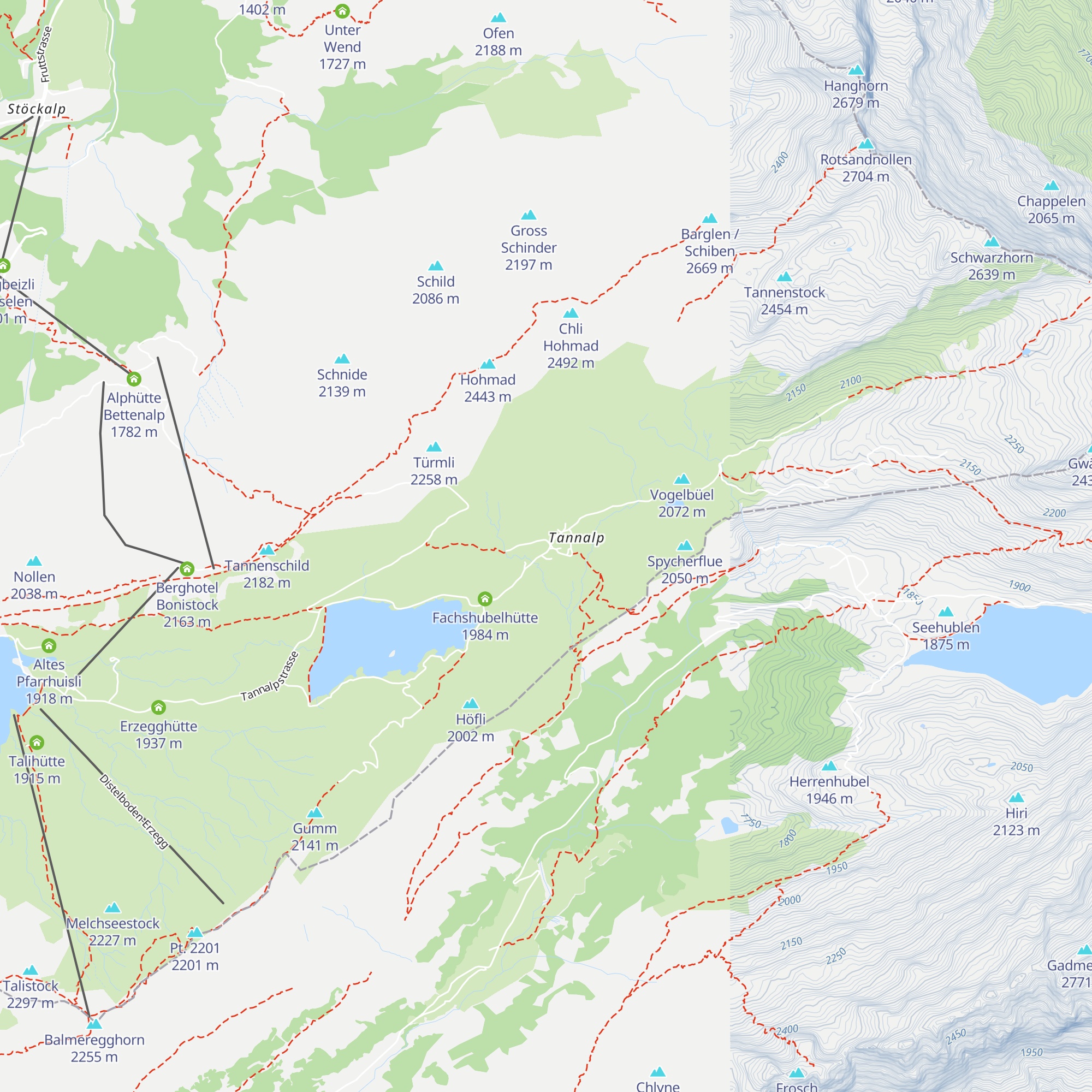 Berggasthaus Tannalp map