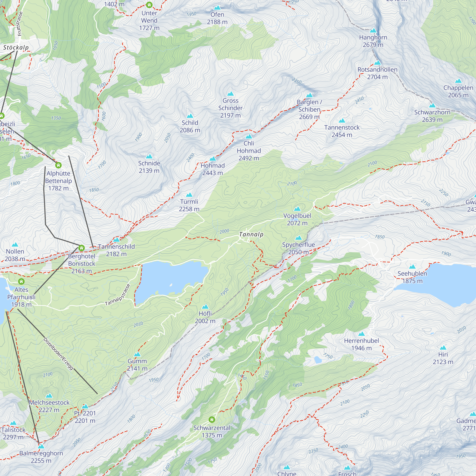 Berggasthaus Tannalp map