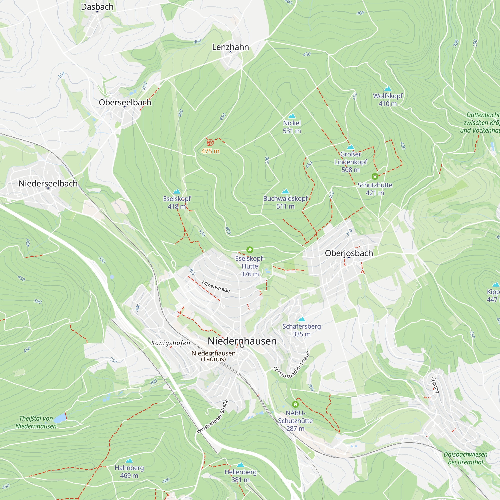 Eselskopf-Hütte map