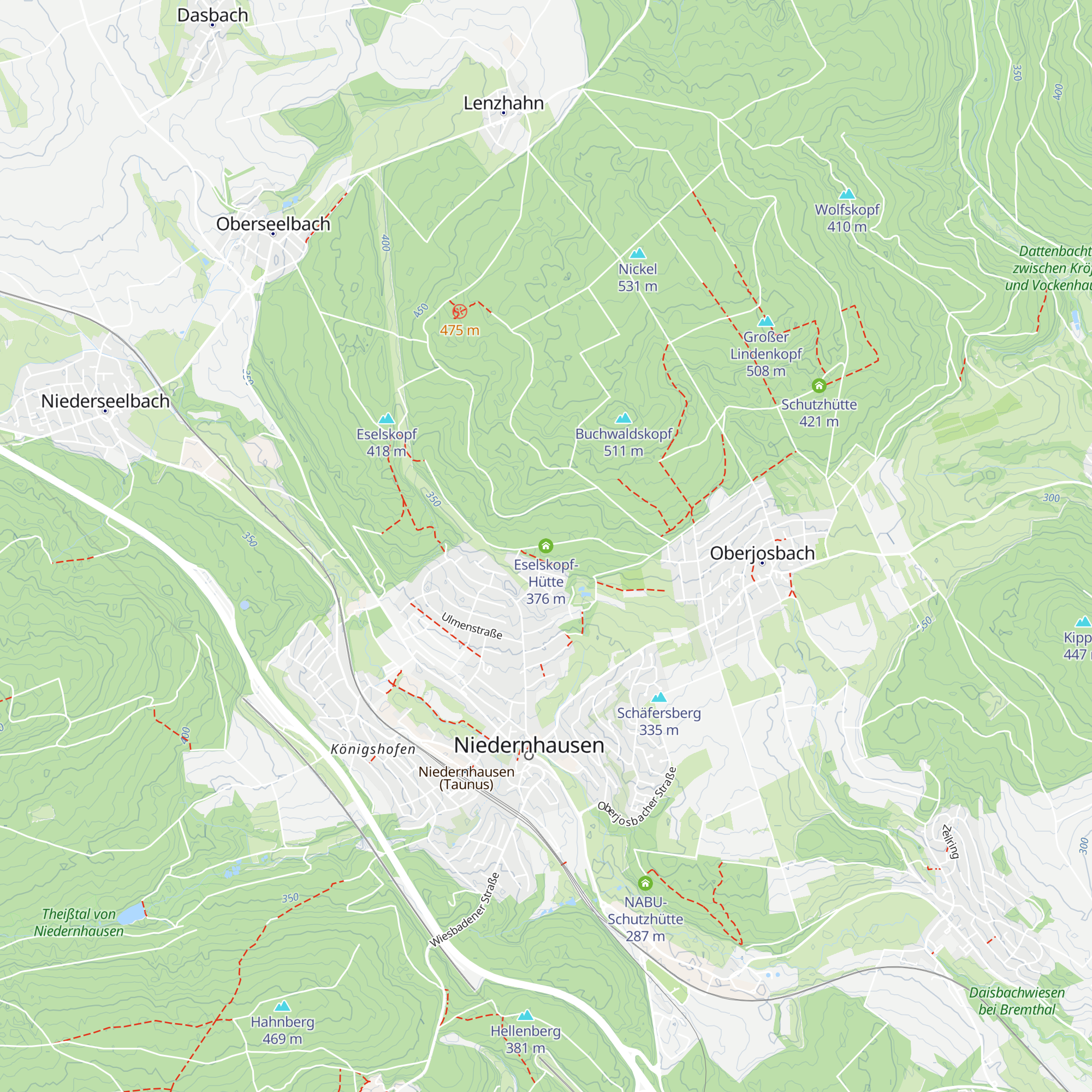 Eselskopf-Hütte map