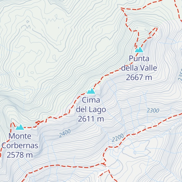 Map of Cima del Lago