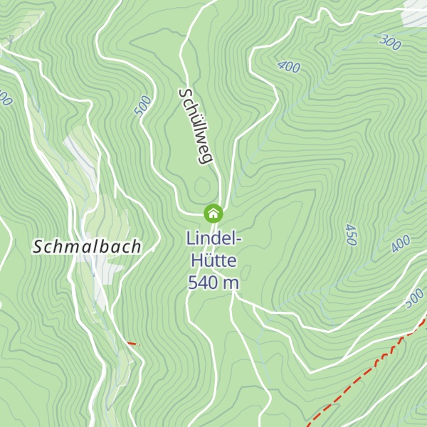 Map of Lindel-Hütte