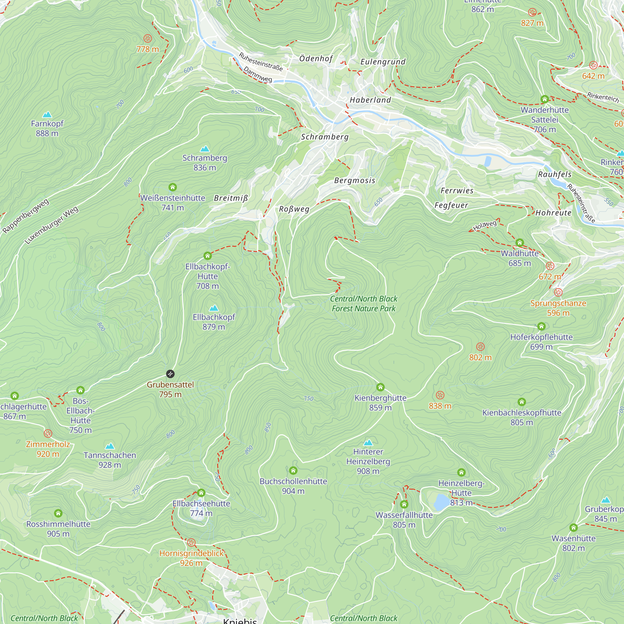 Kienbachhütte map