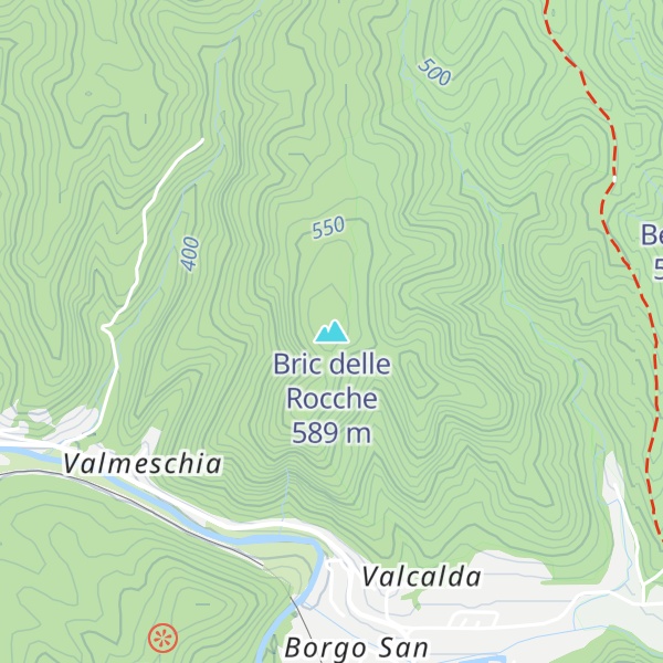 Map of Bric delle Rocche