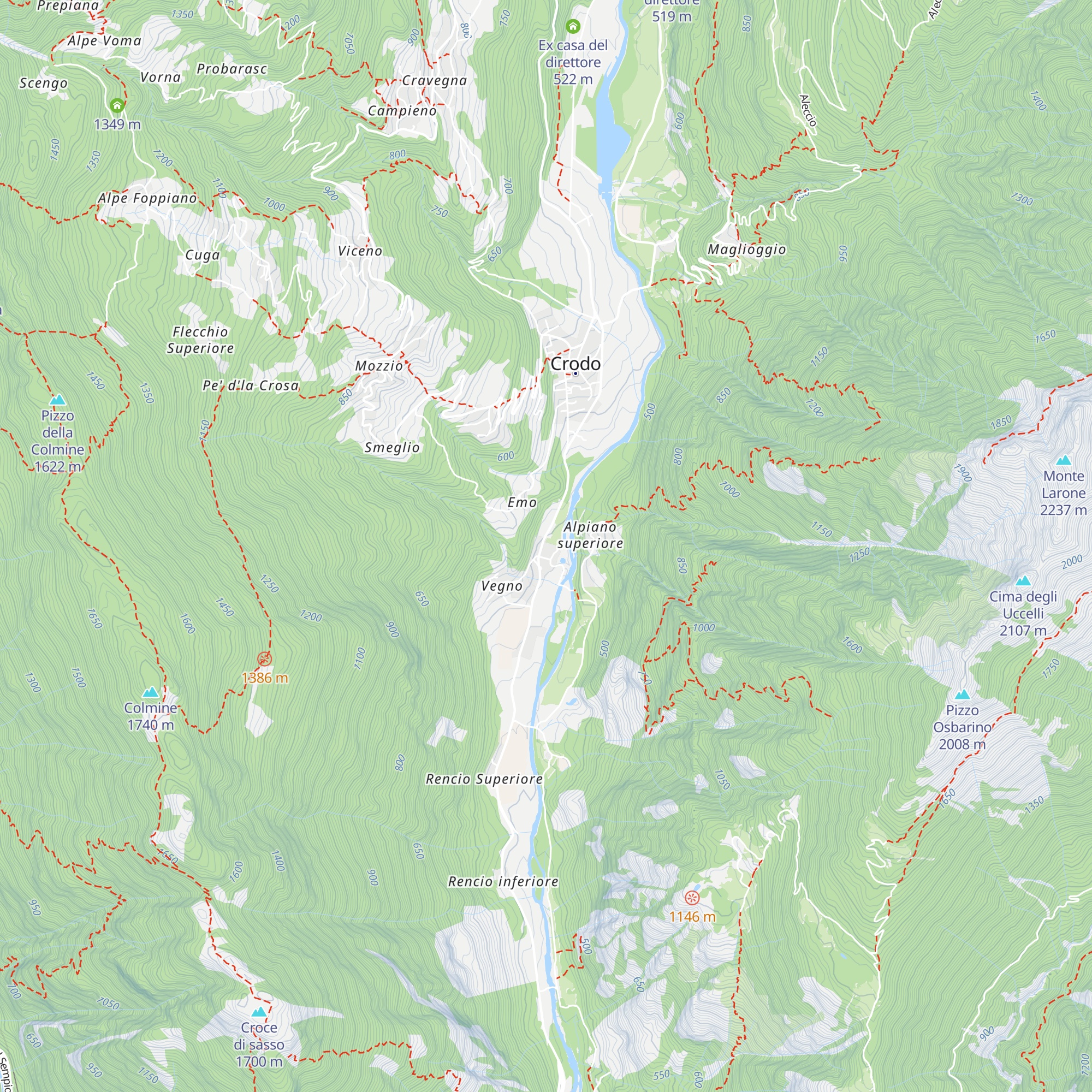 Centro visite Parco Veglia-Devero map