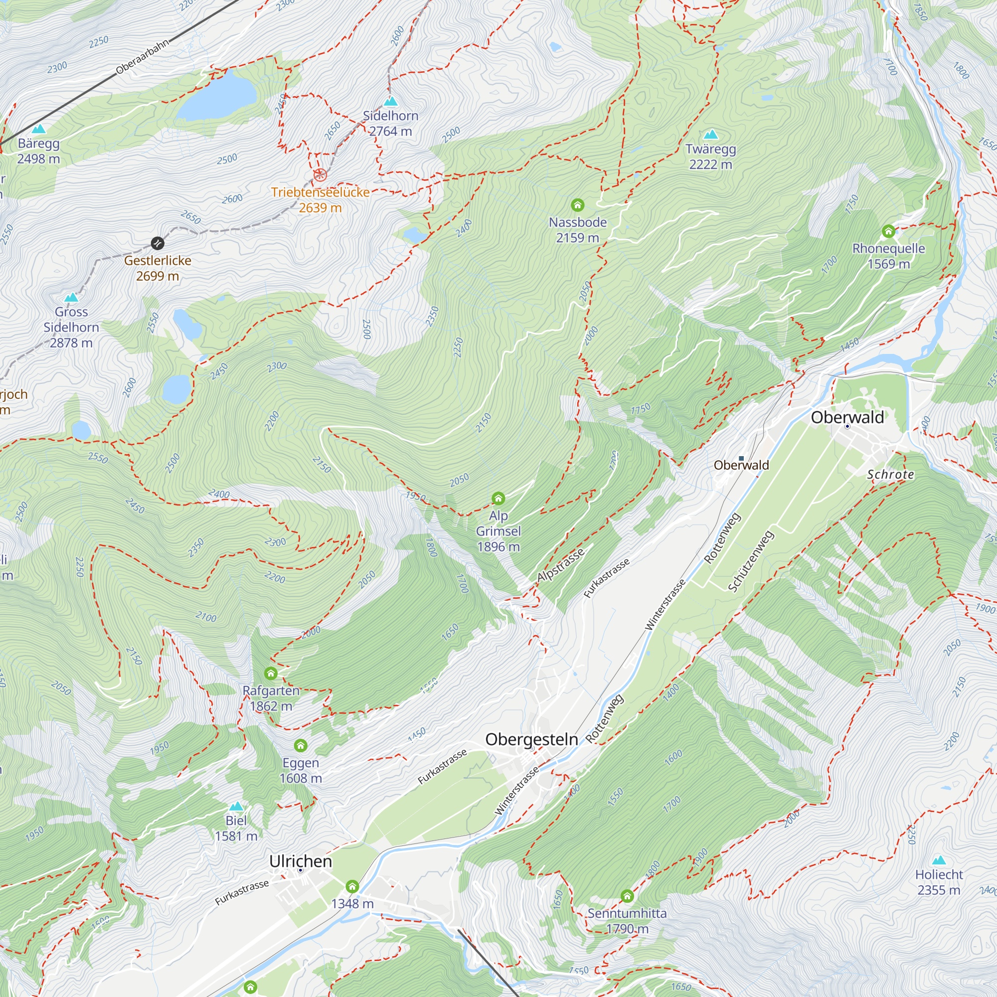 Alp Grimsel map