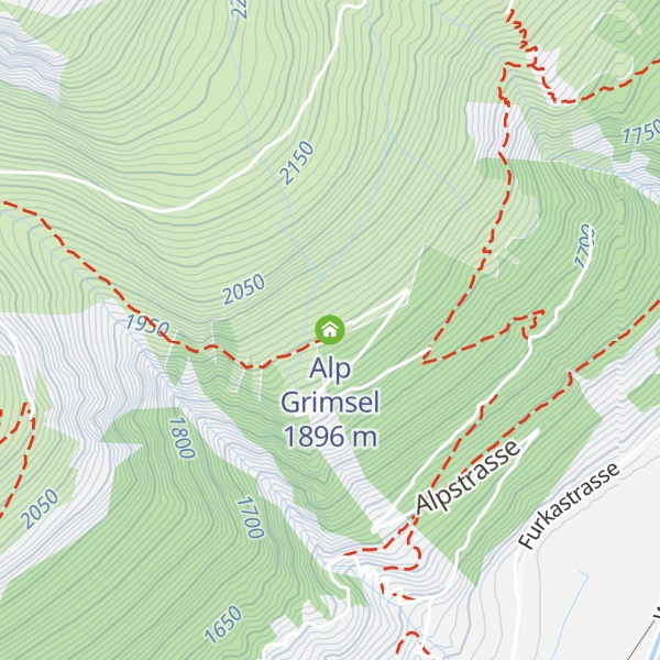 Map of Alp Grimsel
