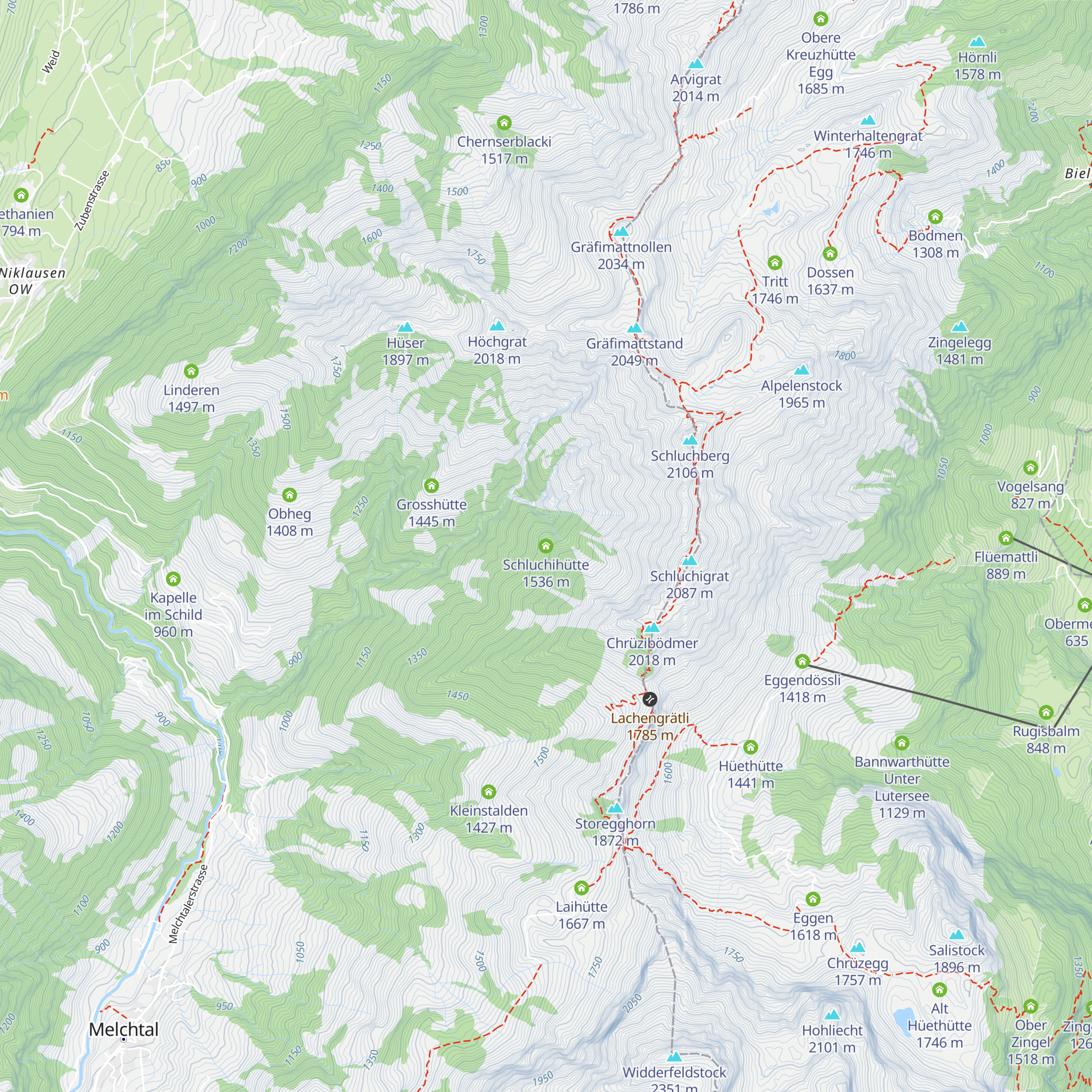 Schluchihütte map