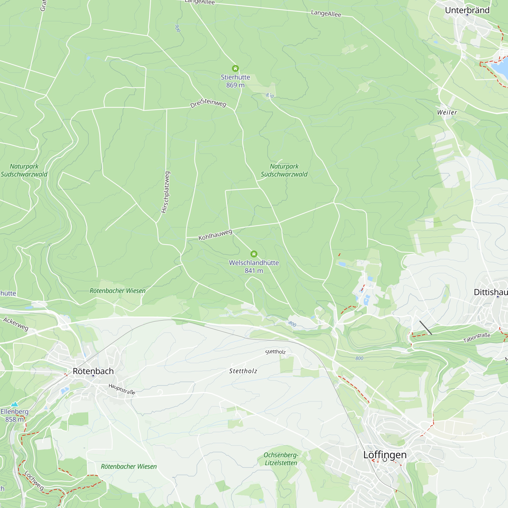 Welschlandhütte map
