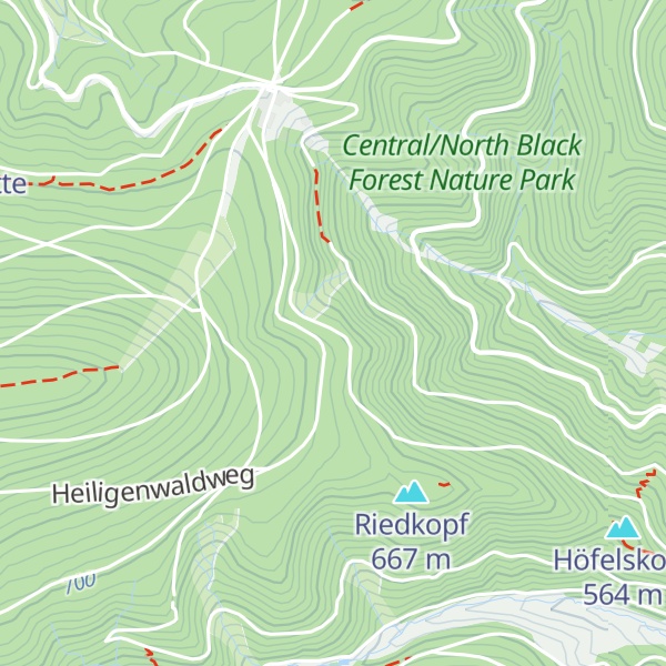Map of Kreuzbrunnenhütte