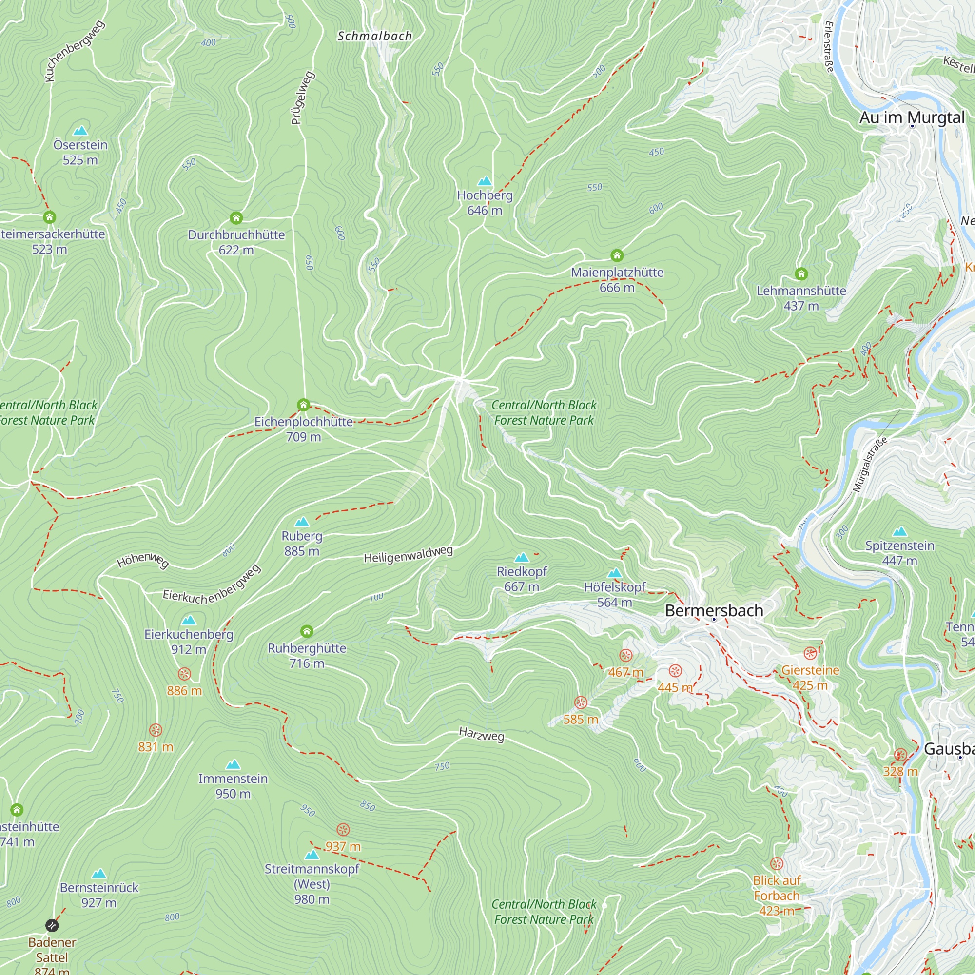 Kreuzbrunnenhütte map