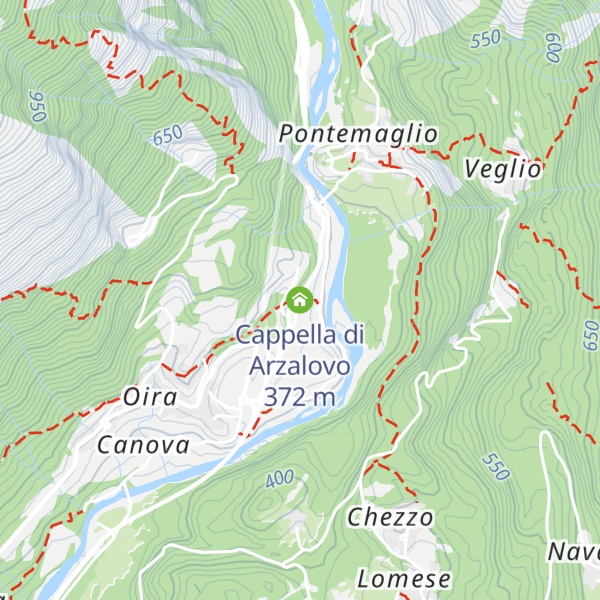 Map of Cappella di Arzalovo
