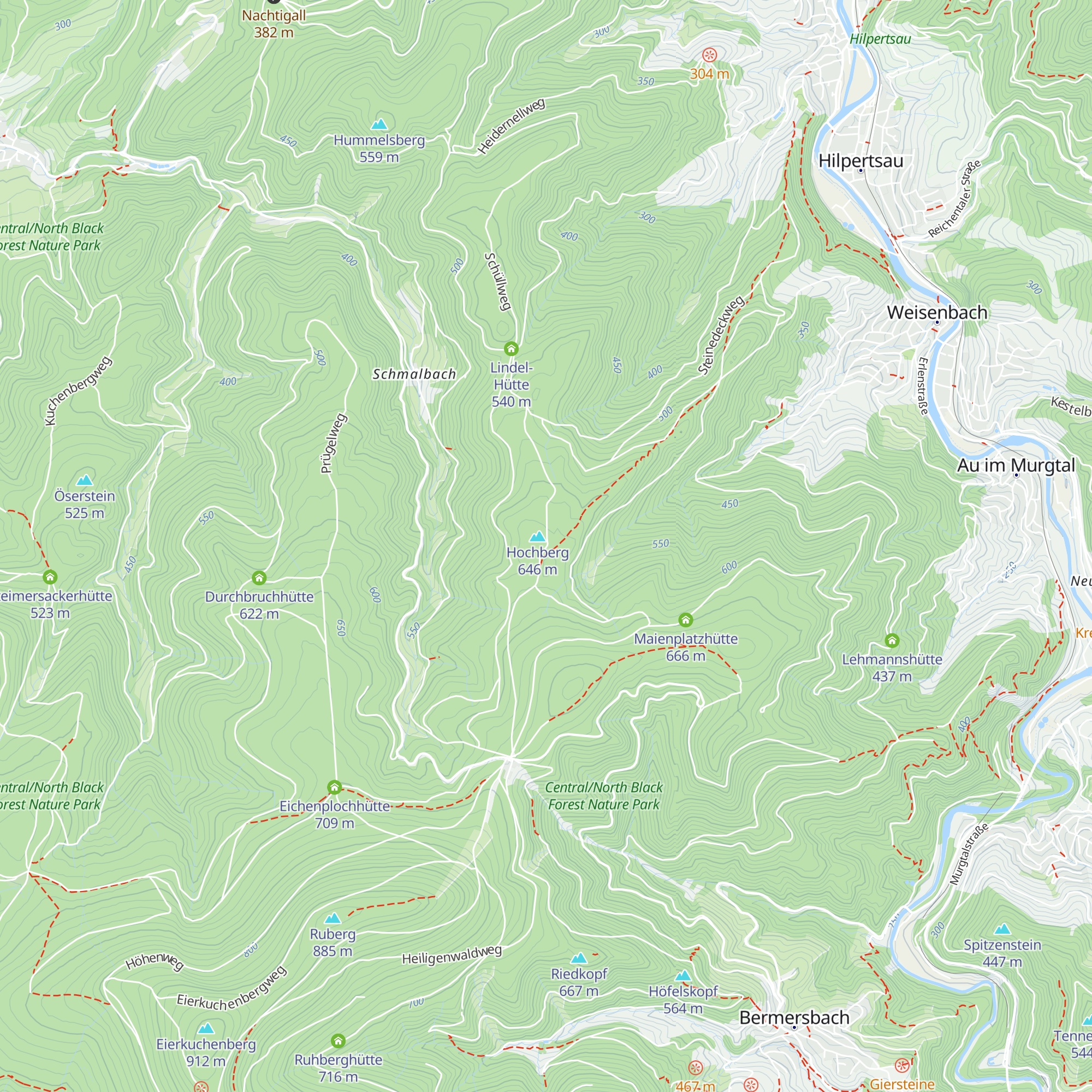 Breitfeldhütte map