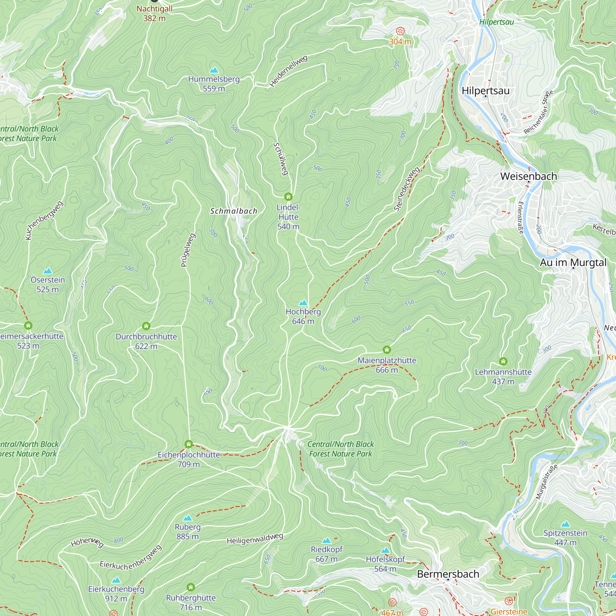 Breitfeldhütte map