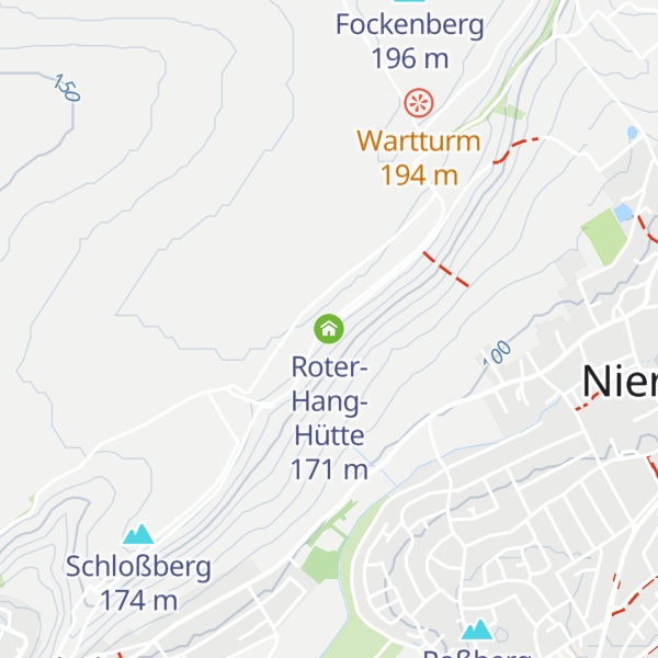 Map of Roter-Hang-Hütte