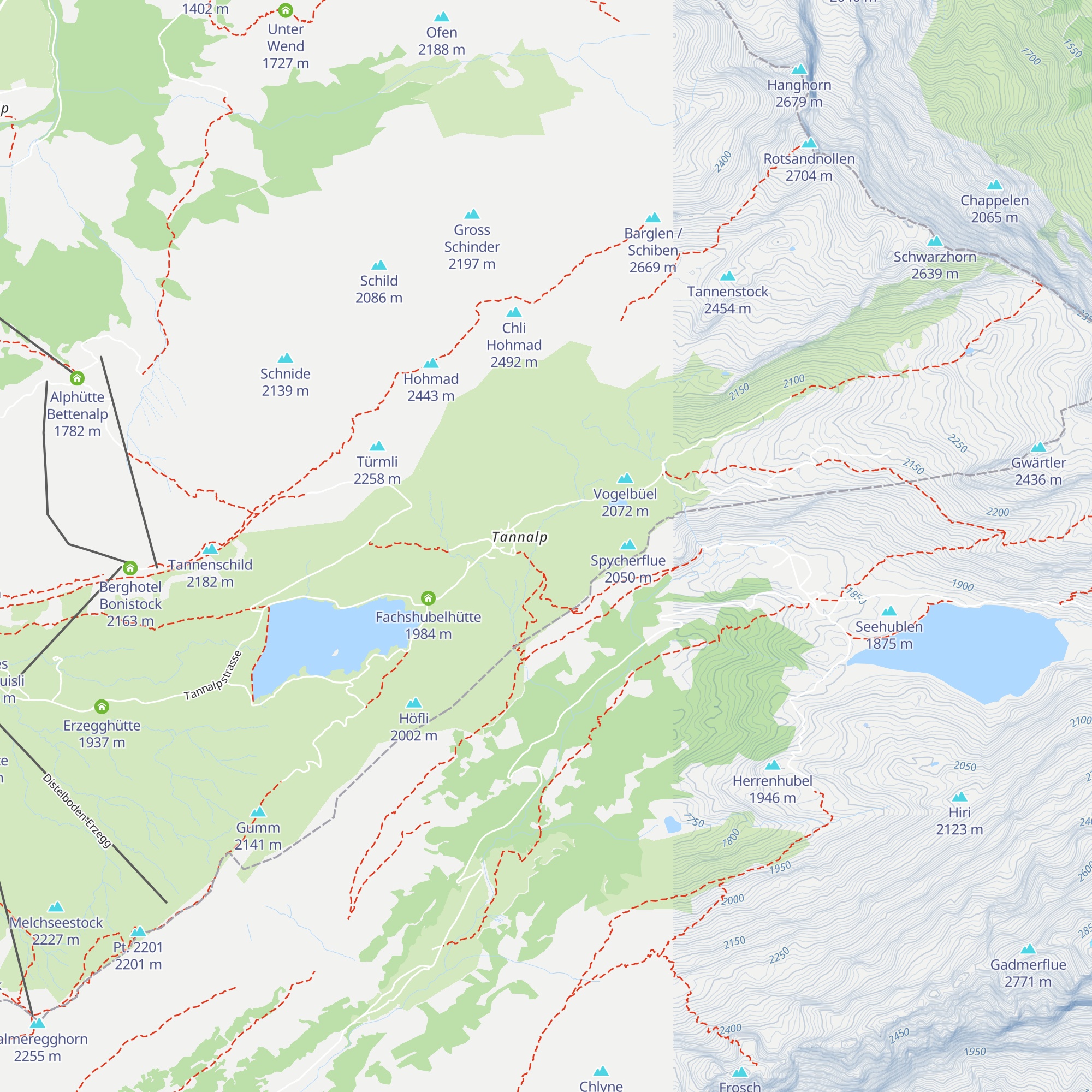 Huislihütte map