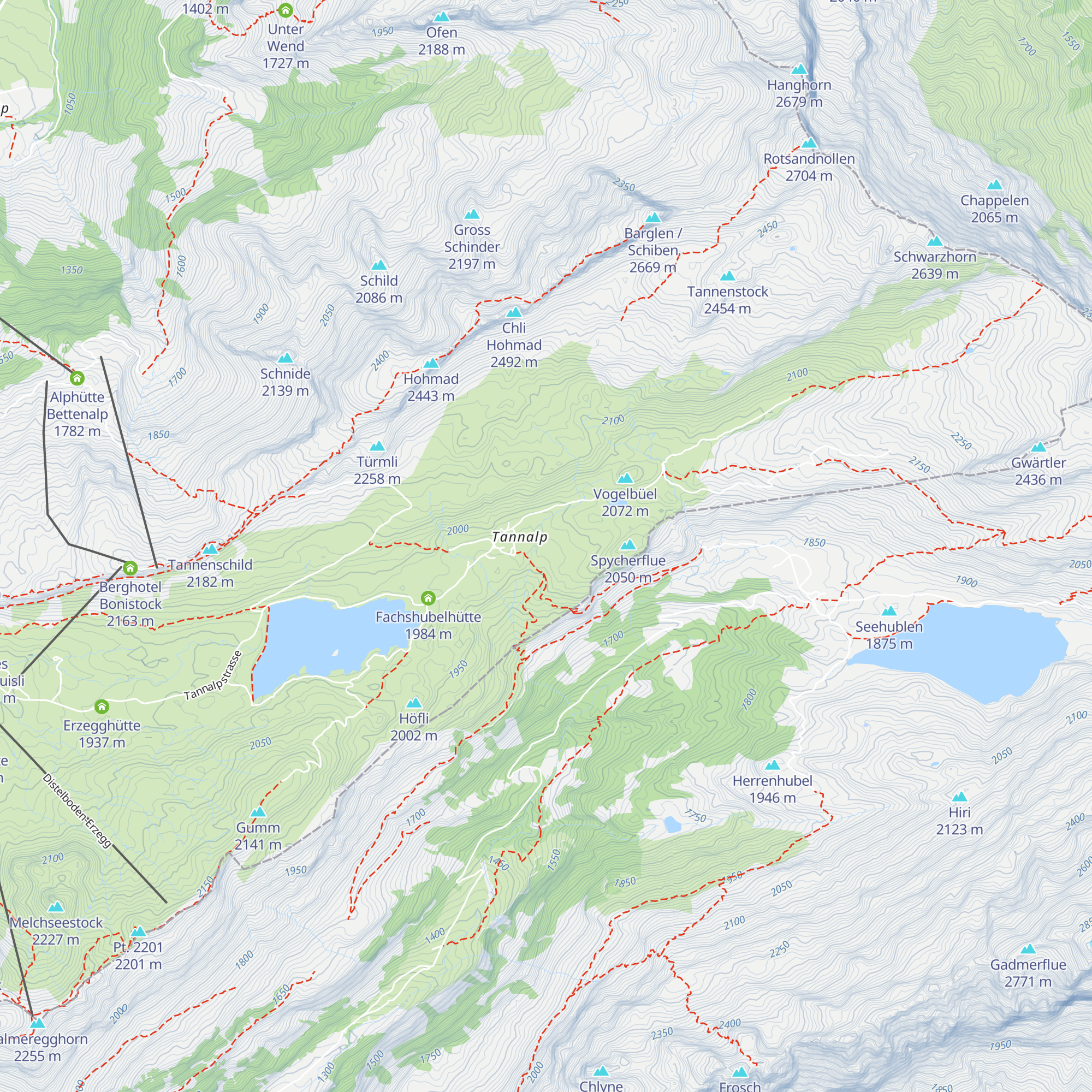 Huislihütte map