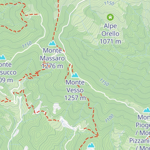 Map of Monte Vesso