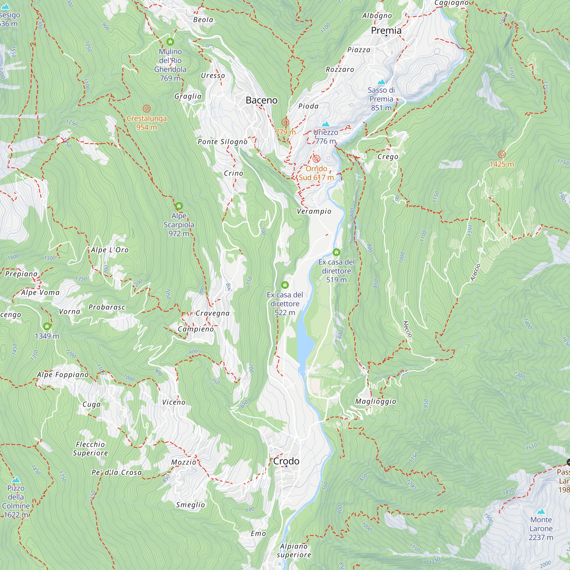 Ex casa del direttore map
